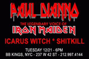 THOR Metal Band, Shitkill, to Open for Iron Maiden Singer